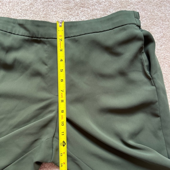 J Crew Jamie Pants Green Chino casual Tapered Leg Elastic waist Women's Size 14 - Picture 13 of 16